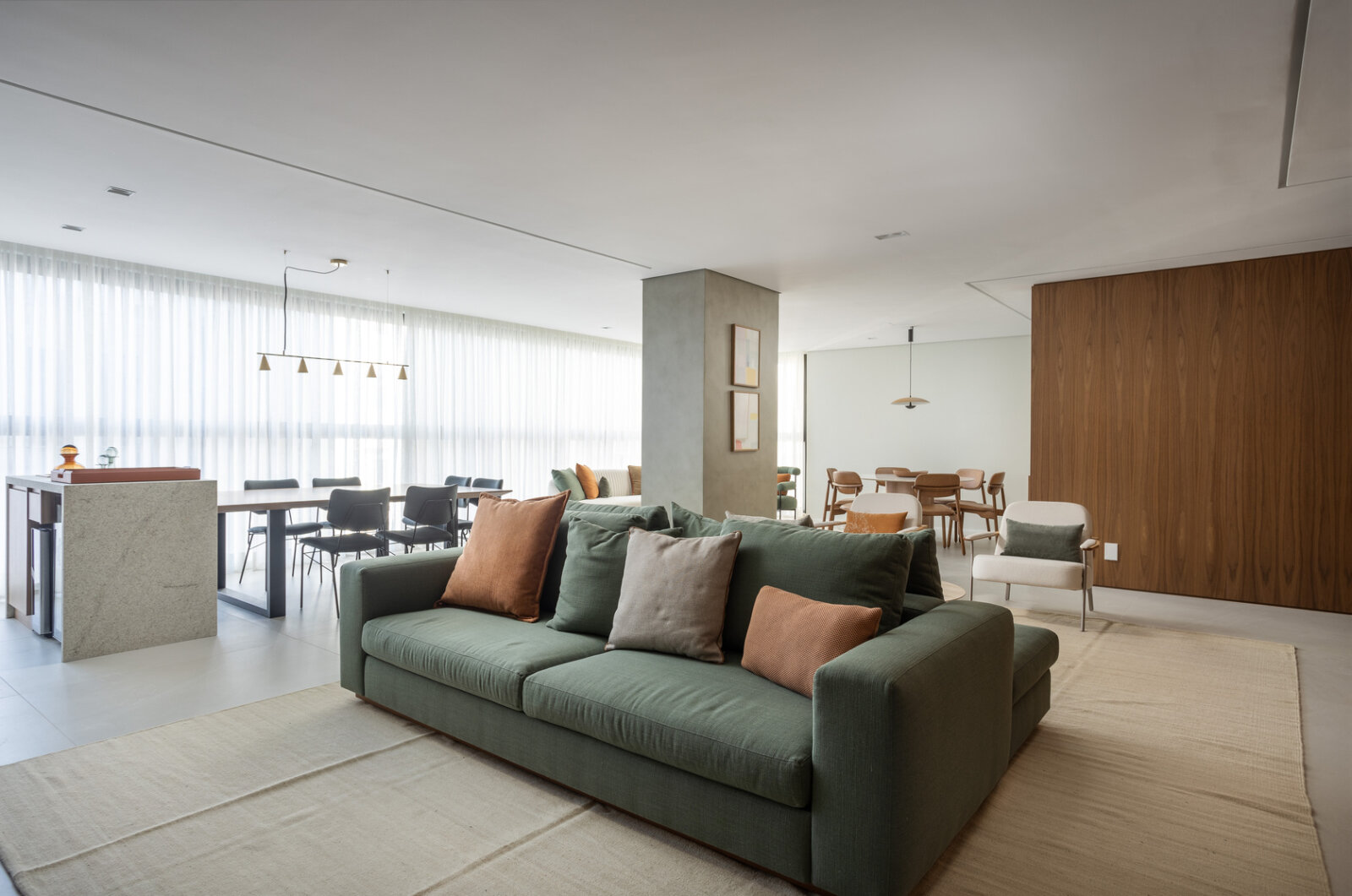 Foto do Living do Apto de 208m² - MAISON HELENA — Moradia familiar de alto padrão nos Jardins
