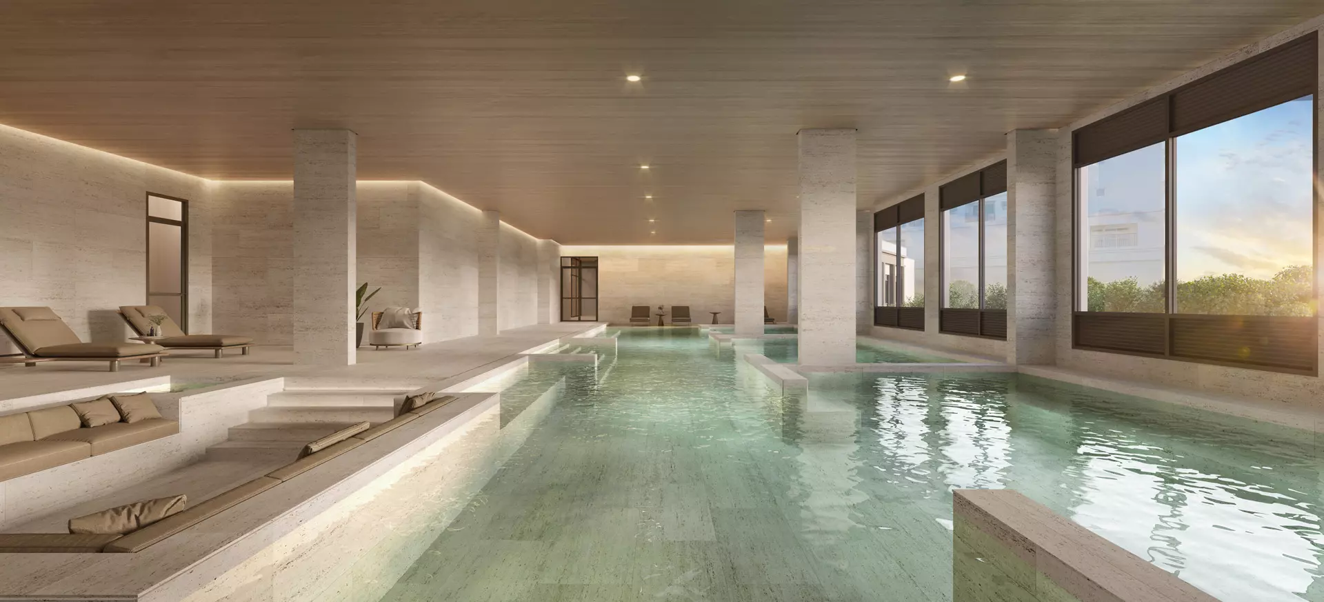 Área De Lazer De Condomínio Clube Em São Paulo Com Piscina E Espaços De Convivência
