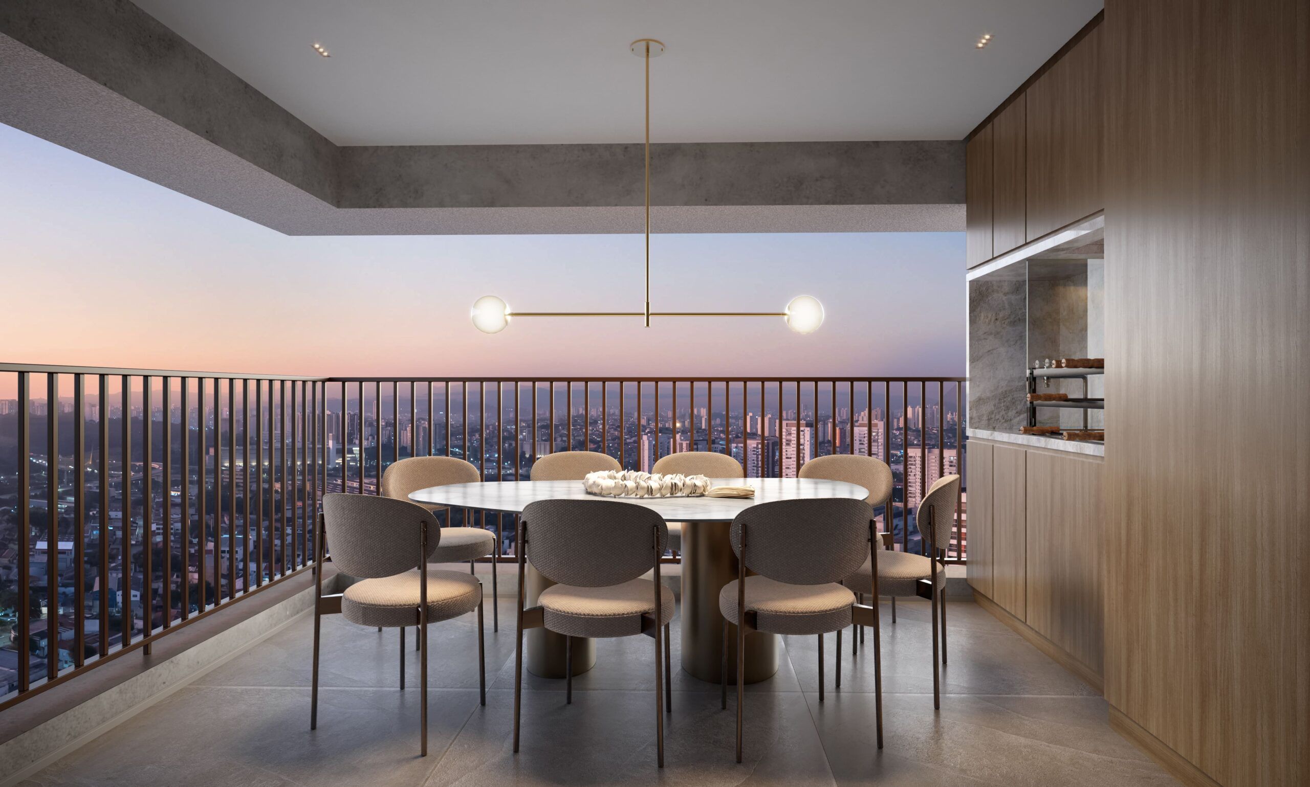 Terraço do Apartamento de 105m² - Lançamento Tegra - Nova Vivere - Caminhos da Lapa