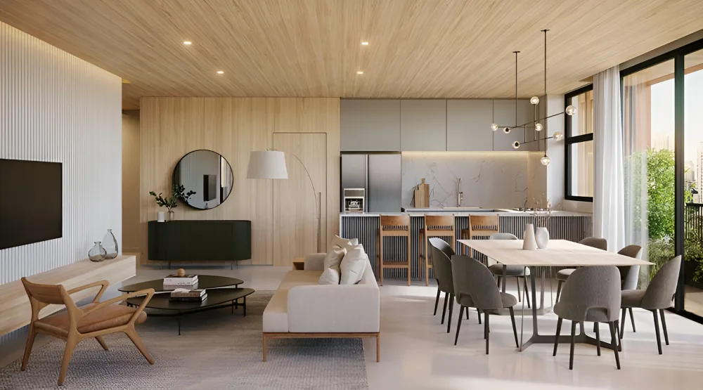 Living do Duplex (Piso Inferior) - Hélio 454 Vila Nova Conceição — Aptos 255 a 491 m²