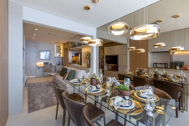 Jantar do Apartamento de 80m² - Universo Tatuapé Esfera
