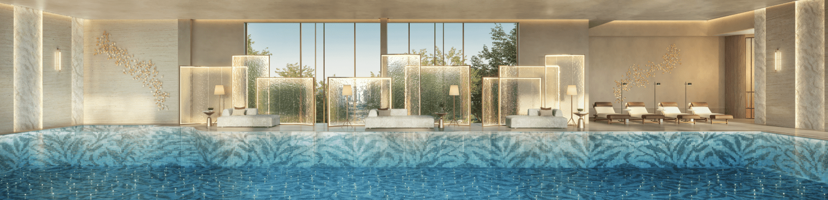 LA GALERIE Moema — área de lazer com piscina coberta de 25 metros, Moema SP