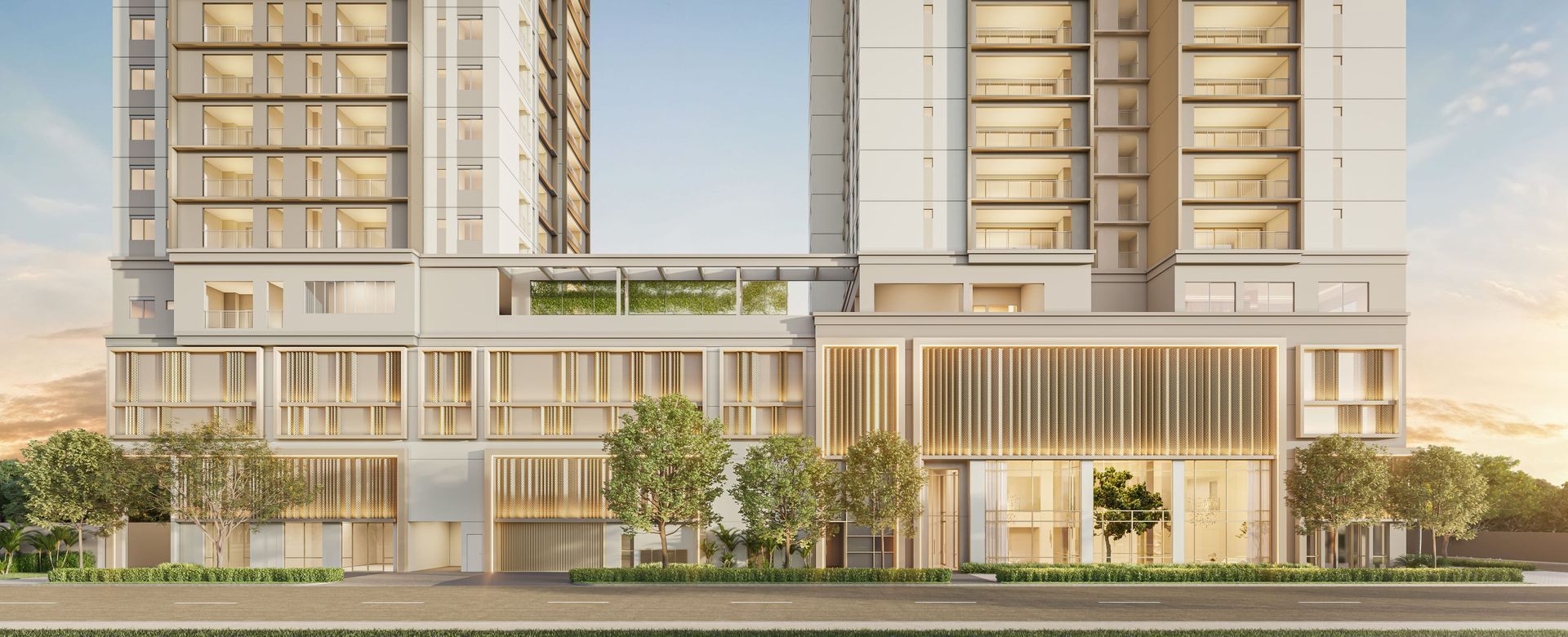 The Grand Residence — portaria com recepção sofisticada e design exclusivo — curadoria iApartamentos — Brooklin