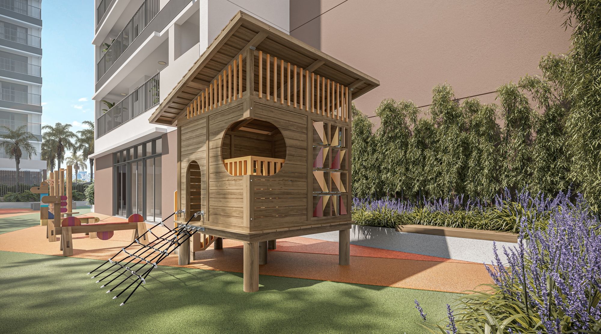 ORBYA Vila Carrão - Playground com Casinha de Brincar (Perspectiva Artística) - Lançamento na Av. Conselheiro Carrão na Zona Leste - Diálogo Engenharia