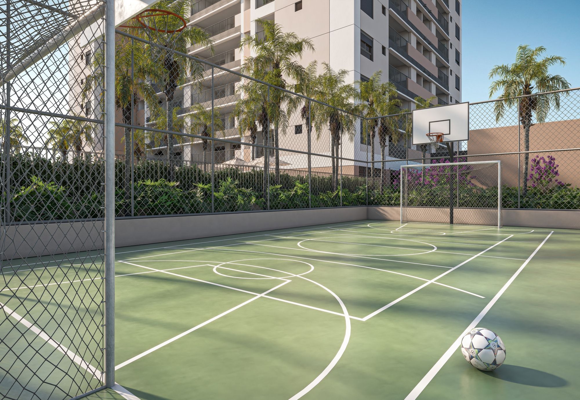 ORBYA Vila Carrão - Quadra Poliesportiva (Perspectiva Artística) - Lançamento na Av. Conselheiro Carrão na Zona Leste - Diálogo Engenharia