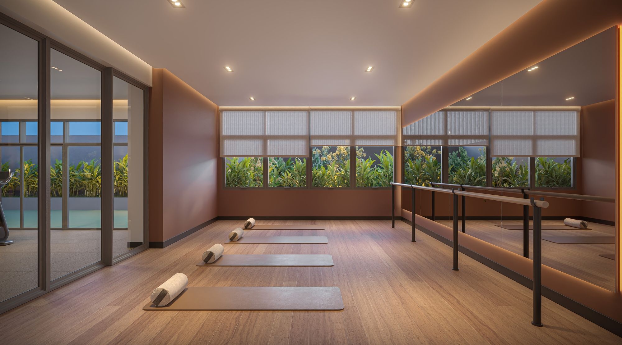 ORBYA Vila Carrão - Sala de Yoga e Pilates (Perspectiva Artística) - Lançamento na Av. Conselheiro Carrão na Zona Leste - Diálogo Engenharia