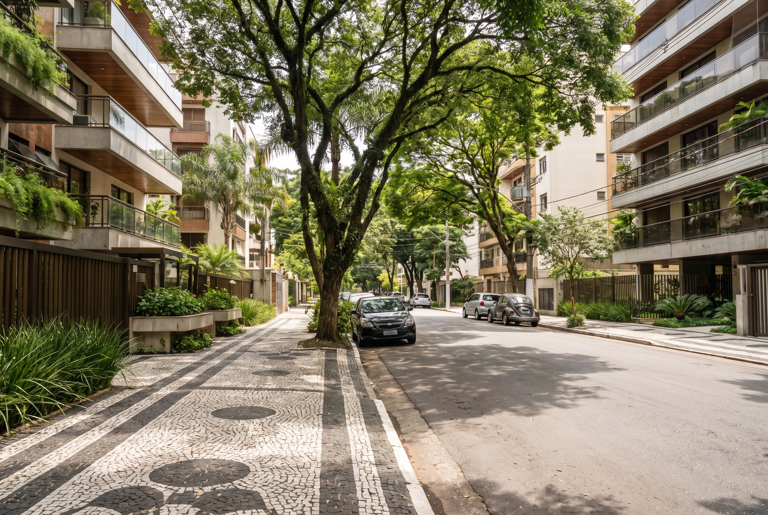 Qual O Melhor Apartamento De Alto Padrão No Brooklin? Comparamos 7 Empreendimentos 15 Rua Residencial Arborizada No Brooklin Com Edifícios Contemporâneos E Calçada Larga