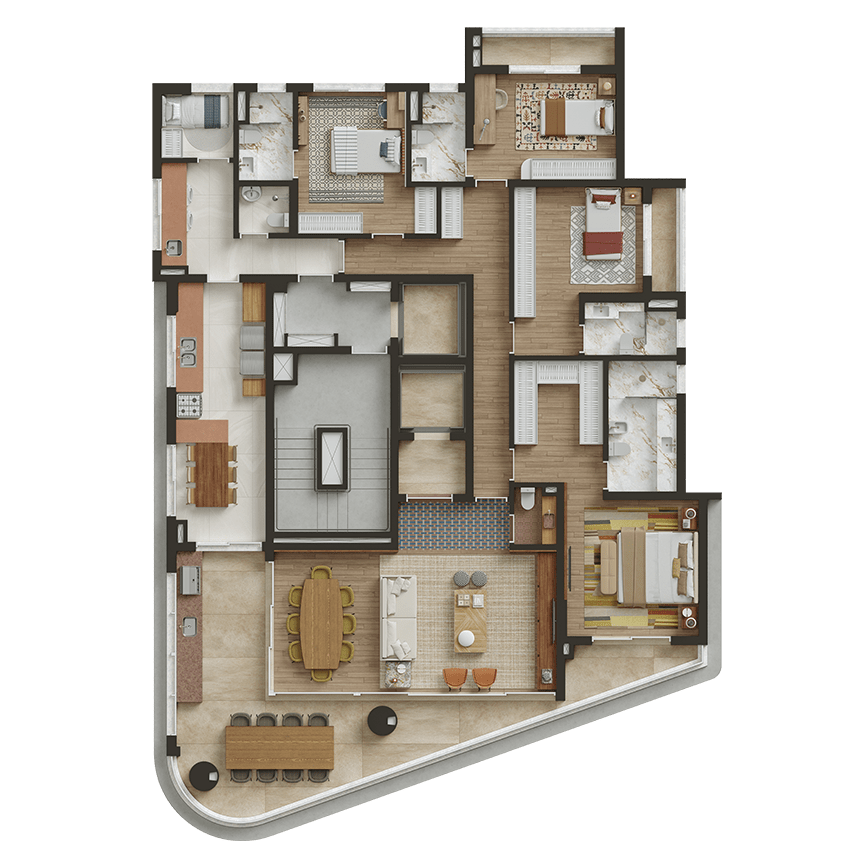 CLÉR Henrique Monteiro - Planta Planta de 246 m²