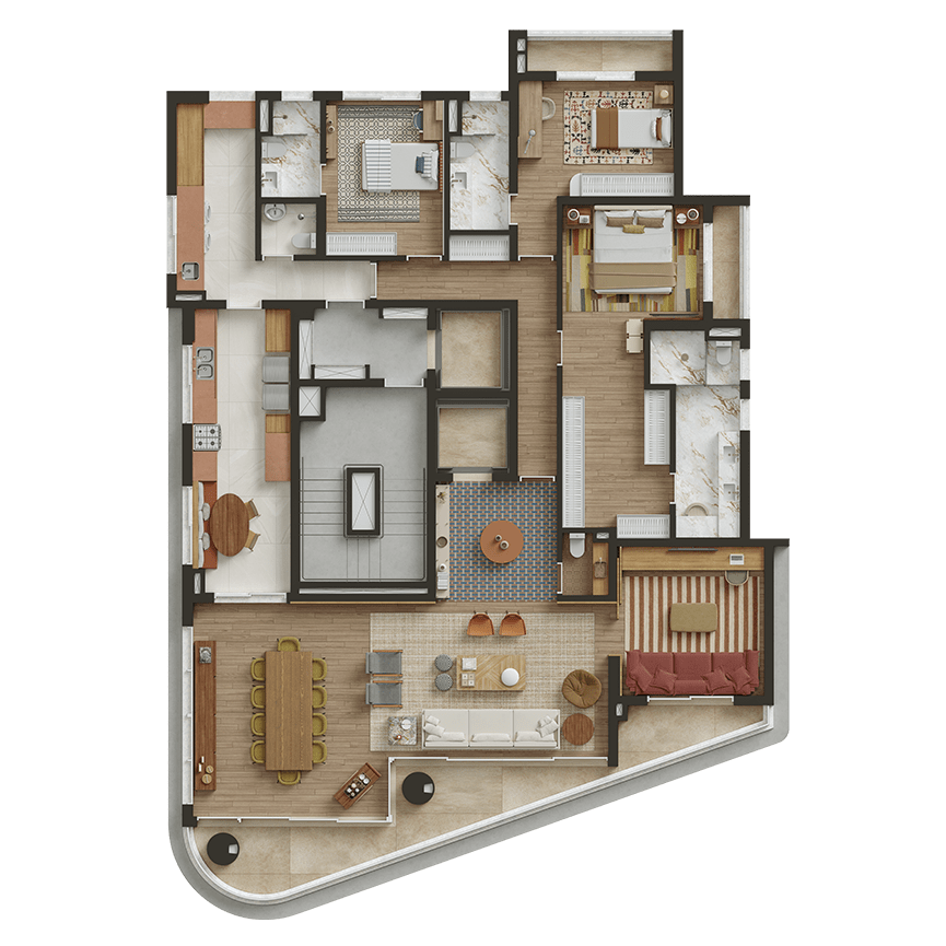 CLÉR Henrique Monteiro - Planta Planta de 246 m²