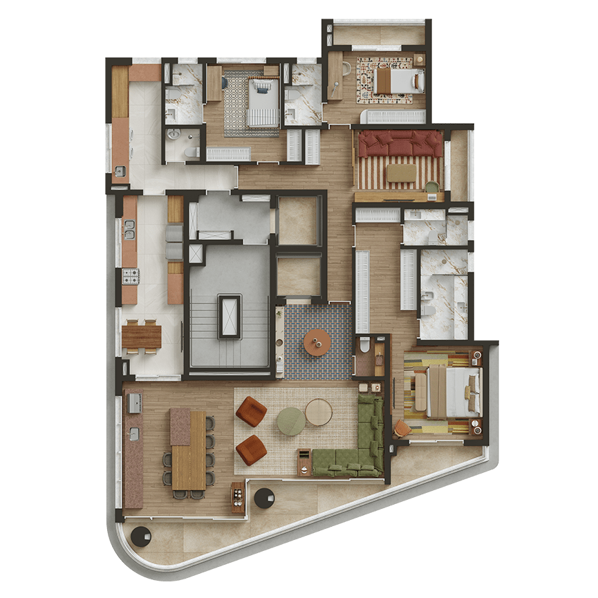 CLÉR Henrique Monteiro - Planta Planta de 246 m²