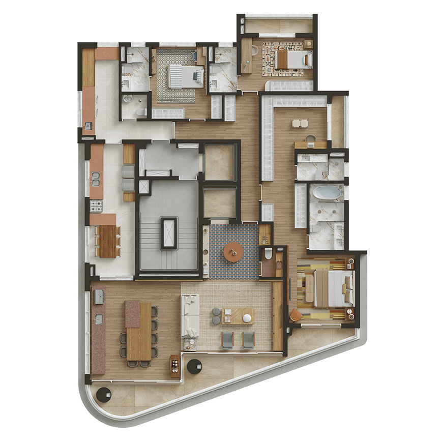 CLÉR Henrique Monteiro - Planta Planta de 246 m²