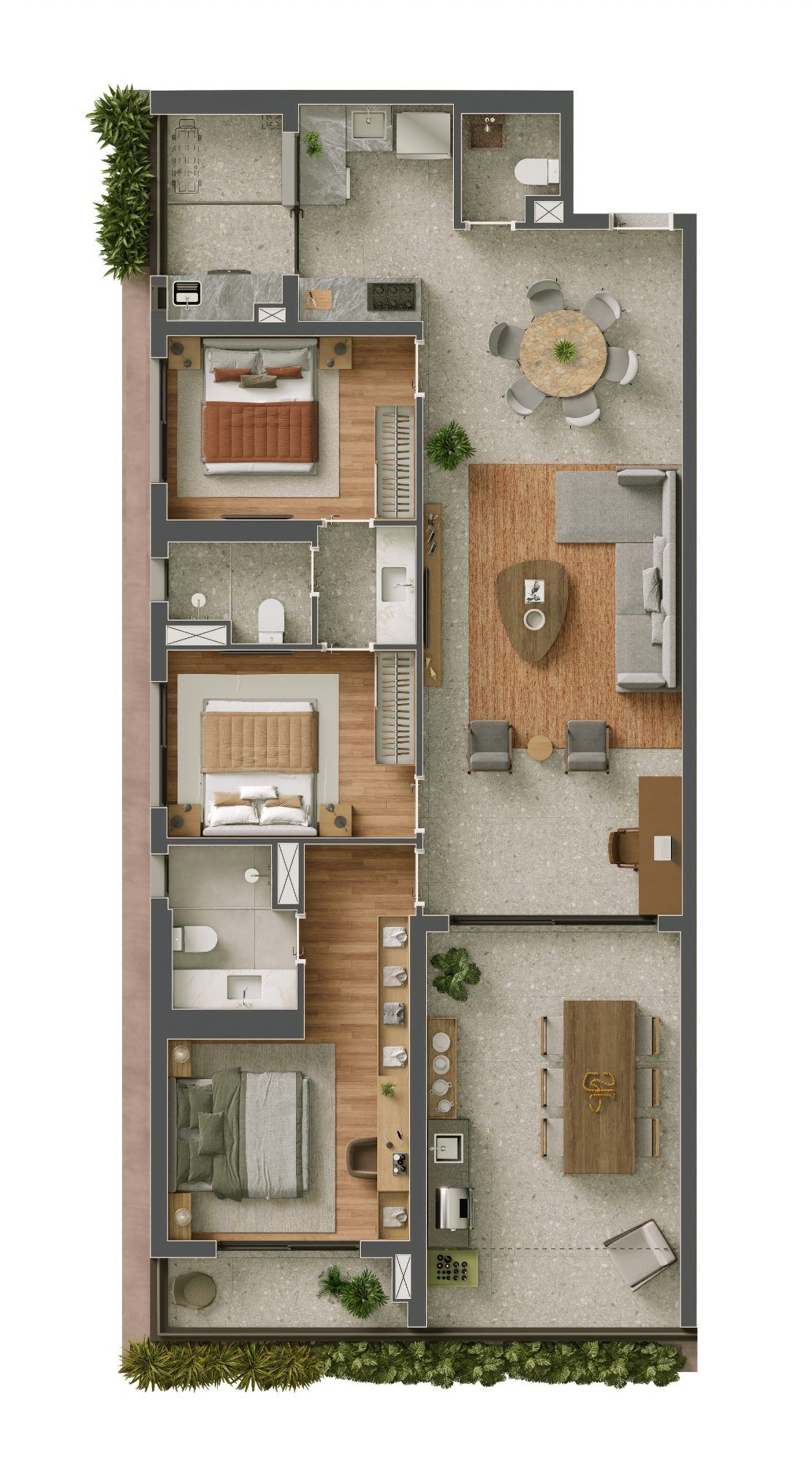 Edifício Bela - Planta Planta de 130 m²