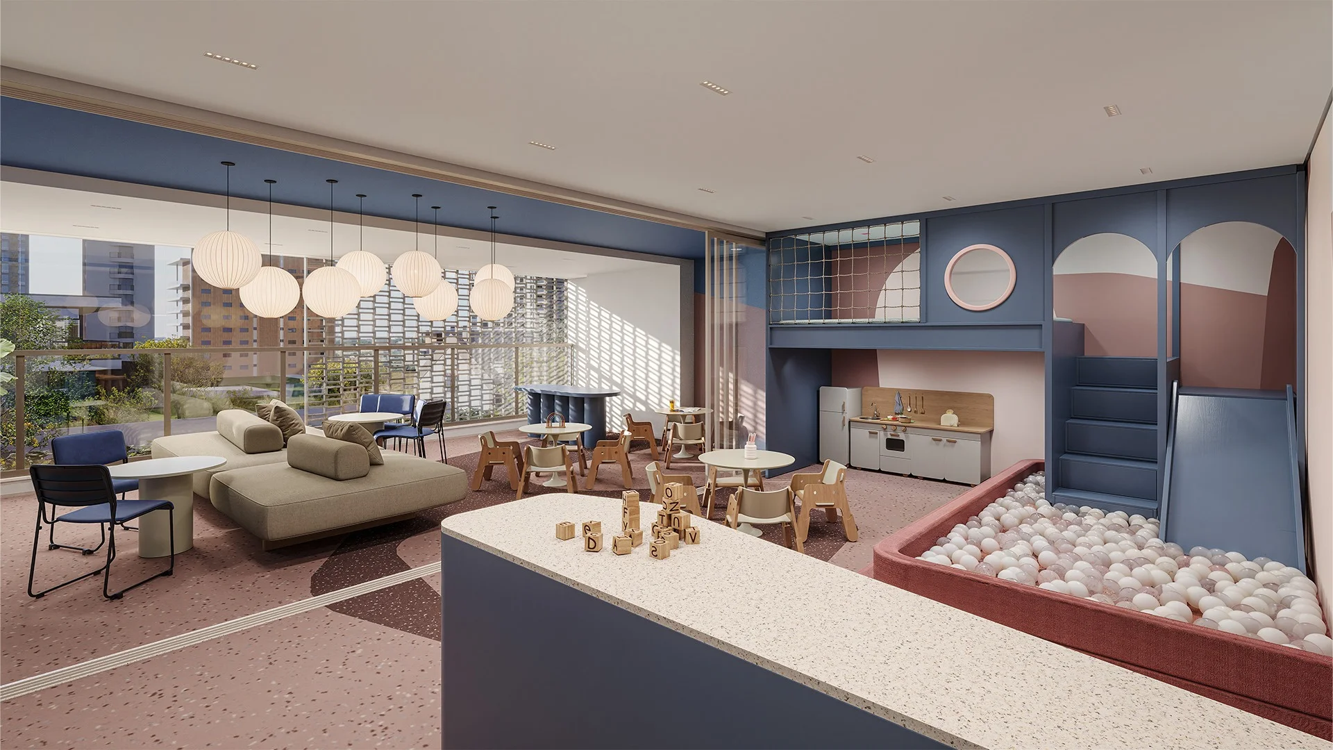 Alameda Mará, espaço kids com brinquedoteca | curadoria iApartamentos | Moema