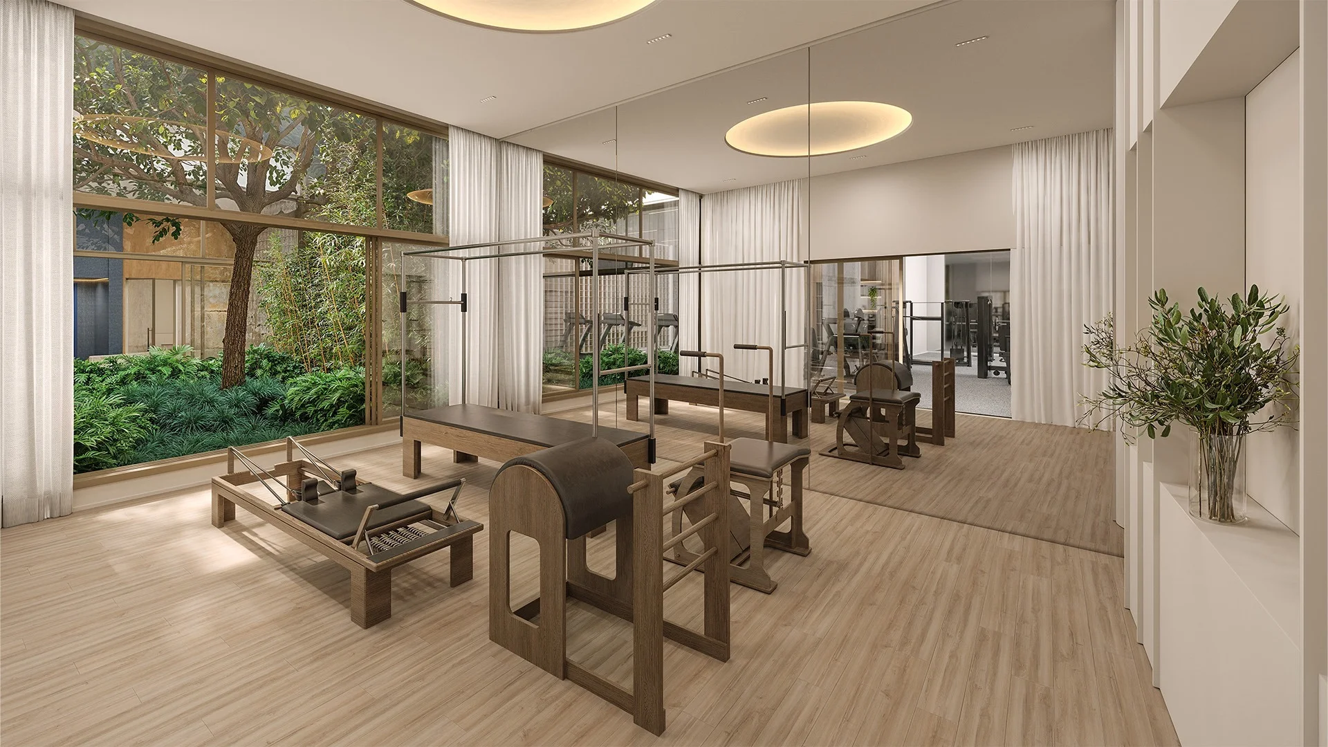 Alameda Mará, sala de pilates indoor | curadoria iApartamentos | Moema