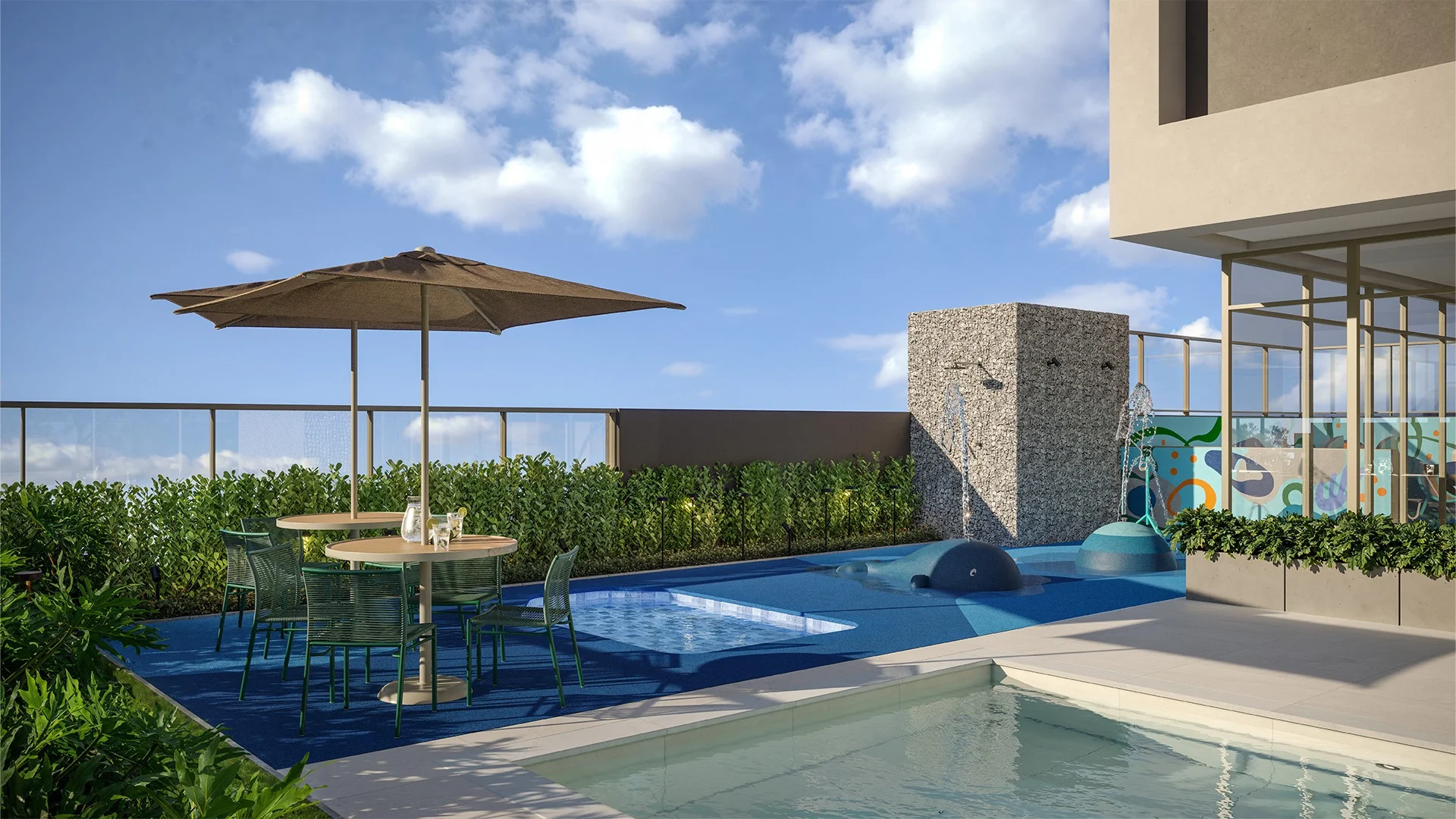 Alameda Mará, wetplay e piscina infantil no rooftop | curadoria iApartamentos | Moema