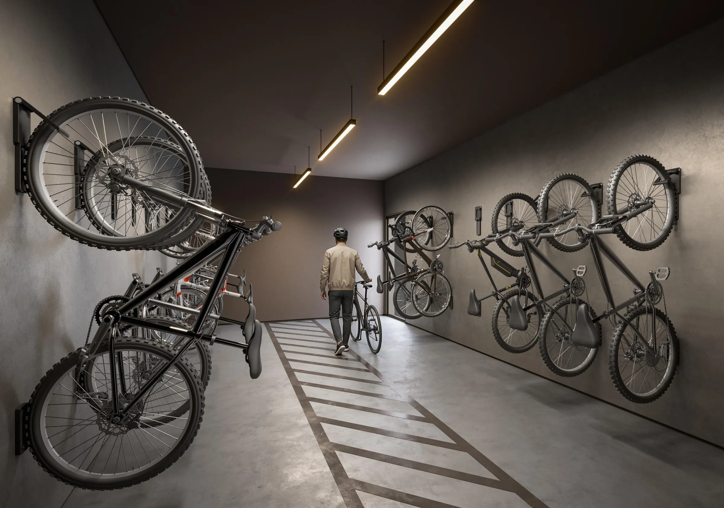 Fraiha Ybirá Jurupis, bicicletário no subsolo, curadoria iApartamentos, Moema