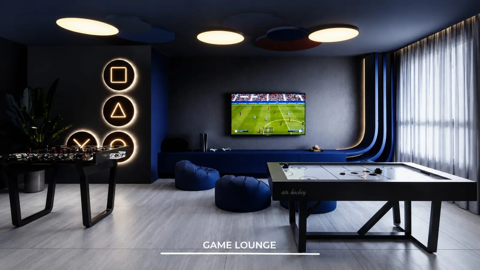 Althea by Mitre, game lounge com mesas de jogos, curadoria iApartamentos, Campo Belo