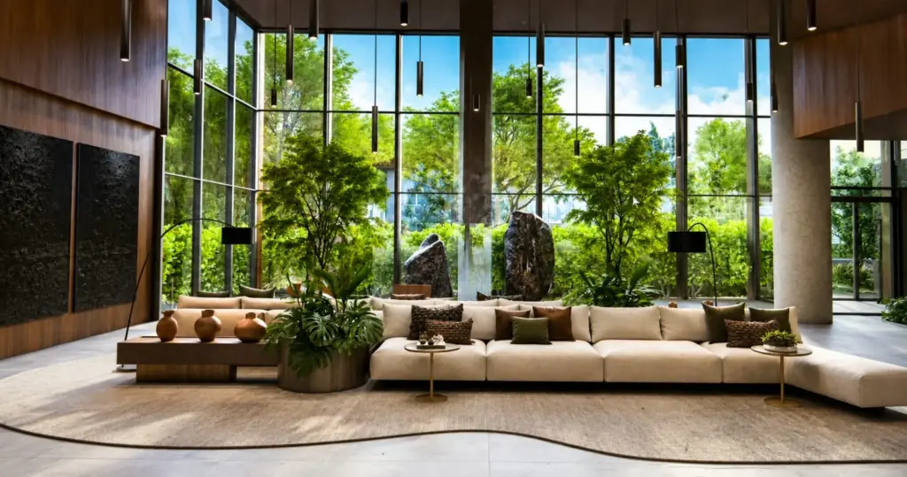 Althea By Mitre, Lobby Com Pé Direito Duplo E Jardim, Curadoria Iapartamentos, Campo Belo