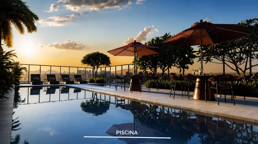 Althea By Mitre, Deck Da Piscina Ao Pôr Do Sol Com Vista Da Cidade, Curadoria Iapartamentos, Campo Belo