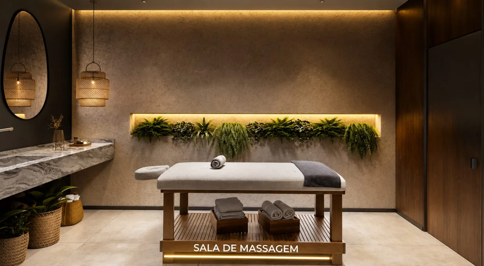 Althea by Mitre, sala de massagem do recovery e wellness, curadoria iApartamentos, Campo Belo
