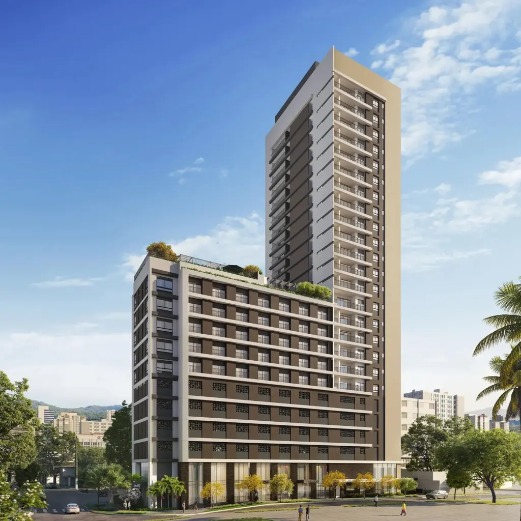 Brooklin Noventa Stay, Fachada Da Torre Na Rua Das Crisandálias, Curadoria Iapartamentos, Brooklin