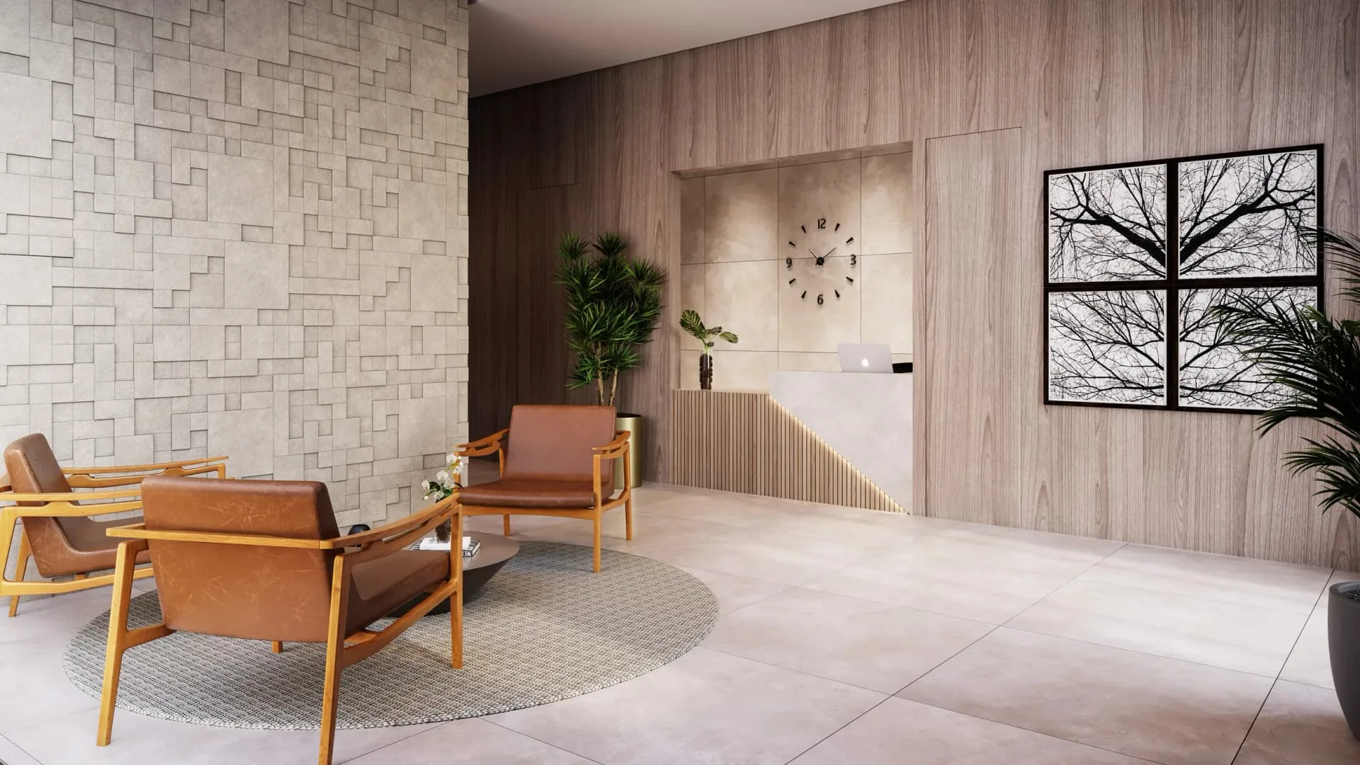 Brooklin Noventa Stay, lobby, curadoria iApartamentos, Brooklin