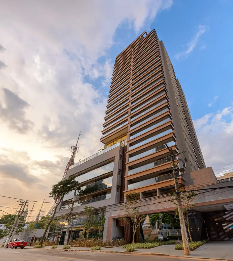 Cyrela Haus By Yoo, Fachada Da Torre Ao Entardecer, Curadoria Iapartamentos, Pinheiros