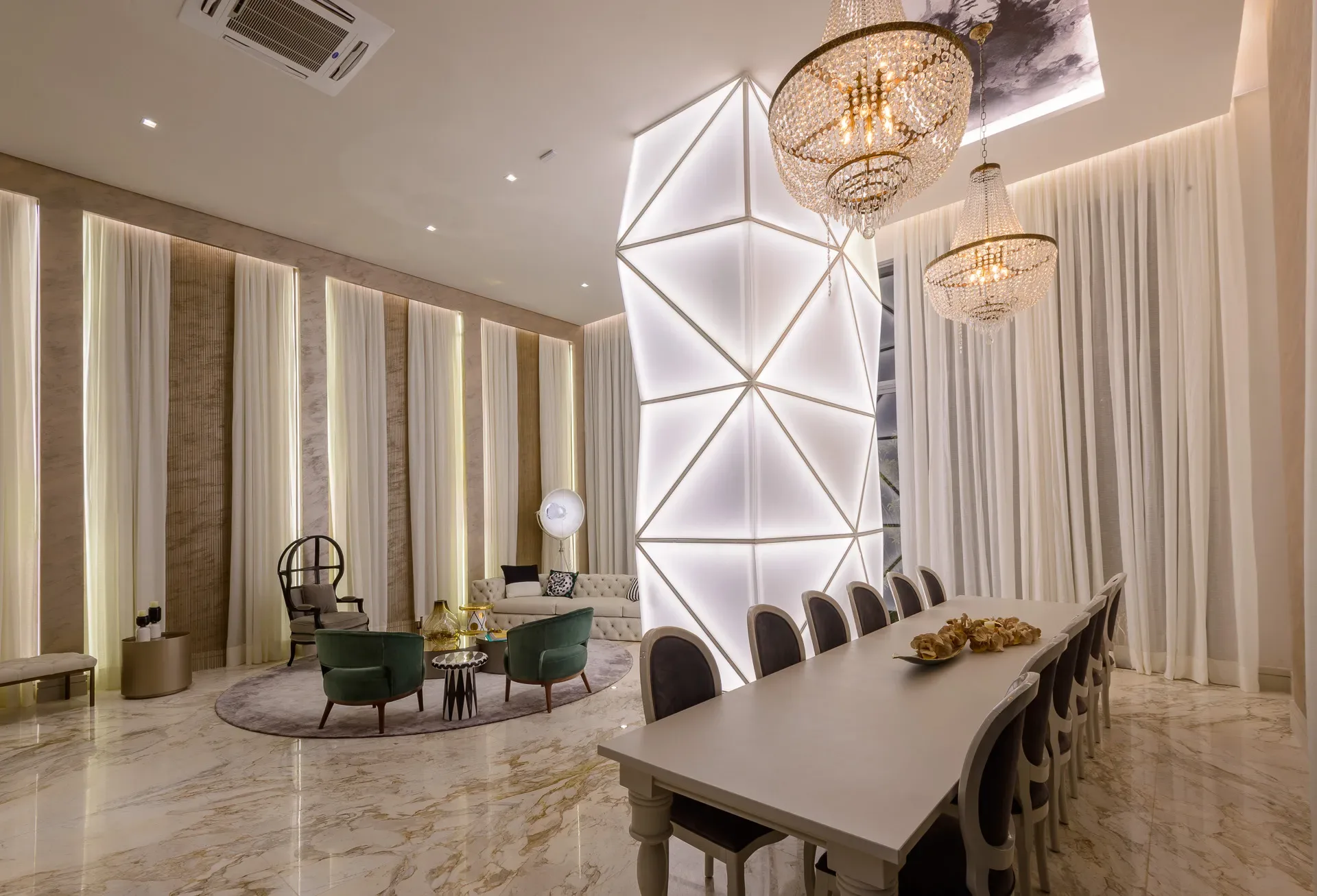 Cyrela Haus by YOO, salão de festas com mesa de jantar, curadoria iApartamentos, Pinheiros
