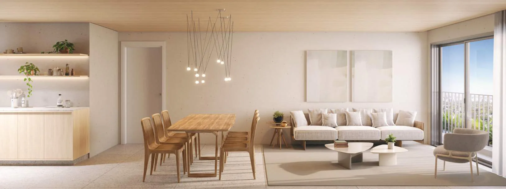Edifício Paulistano, living e jantar do apartamento de 103 m², curadoria iApartamentos, Jardins