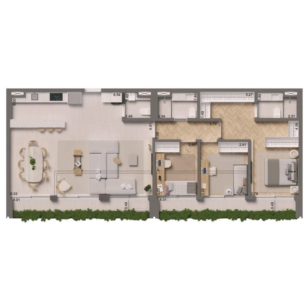 Edifício Paulistano, planta de 129 m² por junção, 3 dormitórios com 1 suíte, curadoria iApartamentos, Jardins
