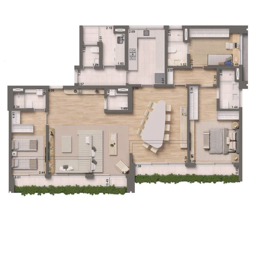 Edifício Paulistano, planta de 168 m² por junção, 3 suítes, curadoria iApartamentos, Jardins