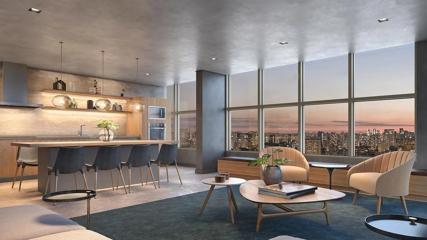Helbor Open Mind, espaço gourmet 1, curadoria iApartamentos, Chácara Santo Antônio