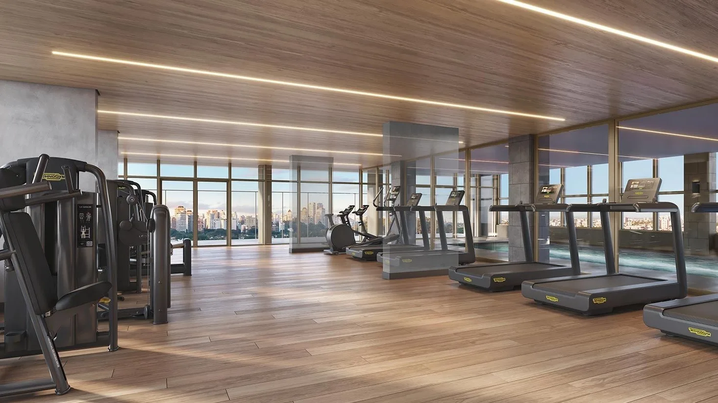 Helbor Open Mind, fitness com vista da cidade, curadoria iApartamentos, Chácara Santo Antônio