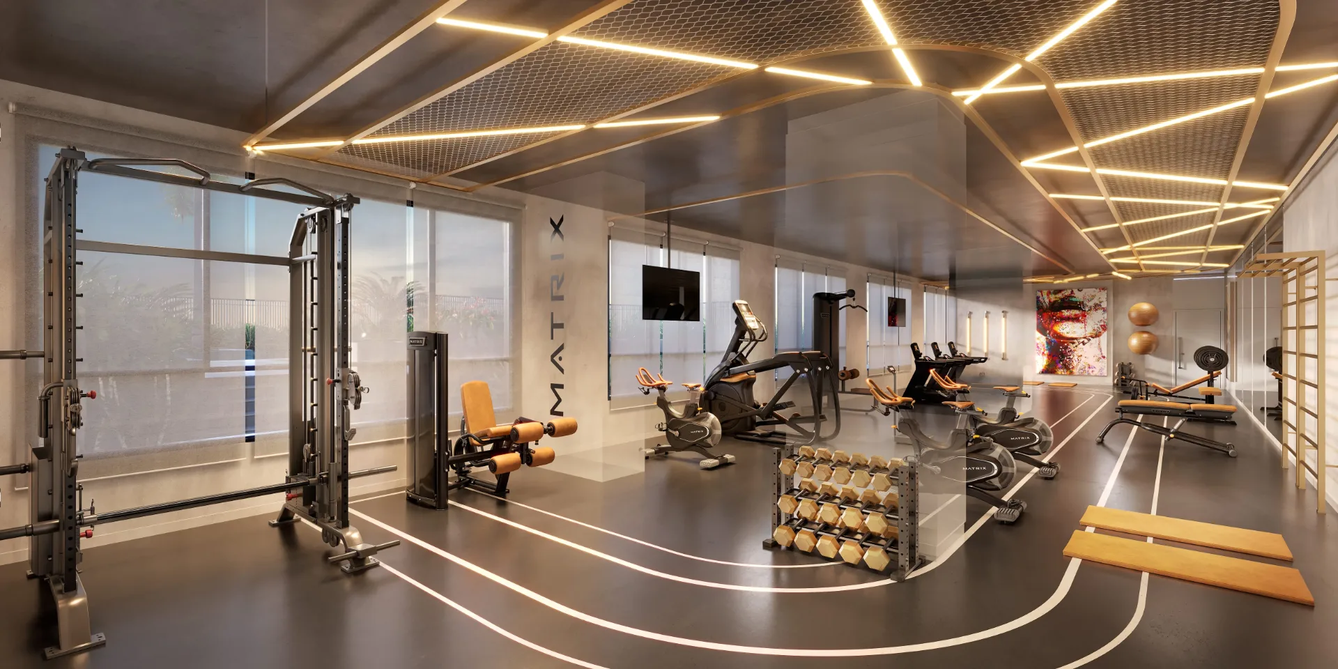 High Line By Living, gym by Matrix, curadoria iApartamentos, Aclimação