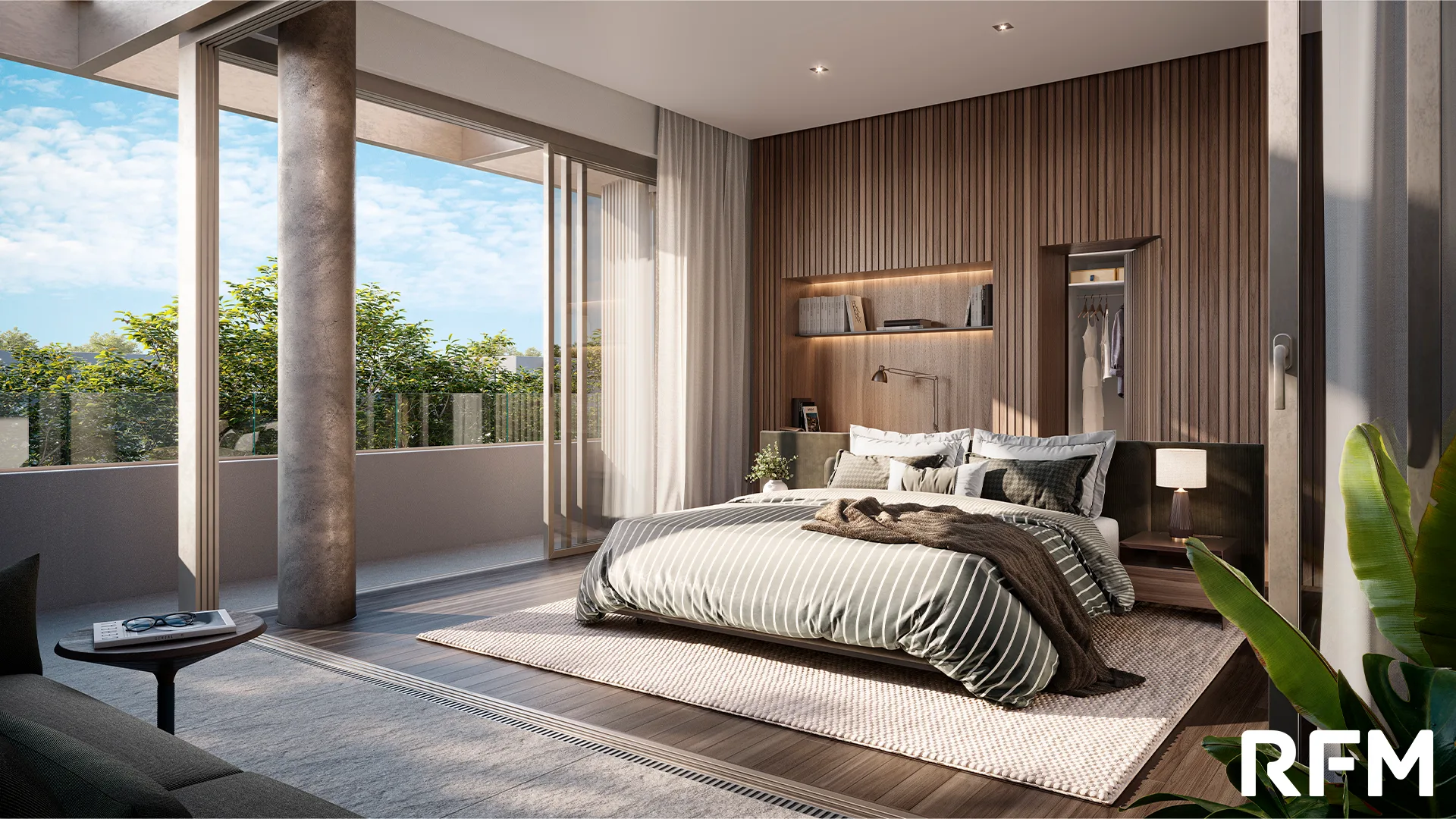 Kiná Alto de Pinheiros, suíte com grandes caixilhos, curadoria iApartamentos, Alto de Pinheiros