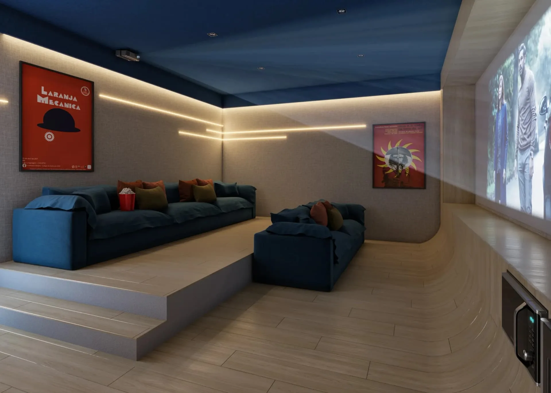 LED Vila Madalena, home cinema, curadoria iApartamentos, Vila Madalena