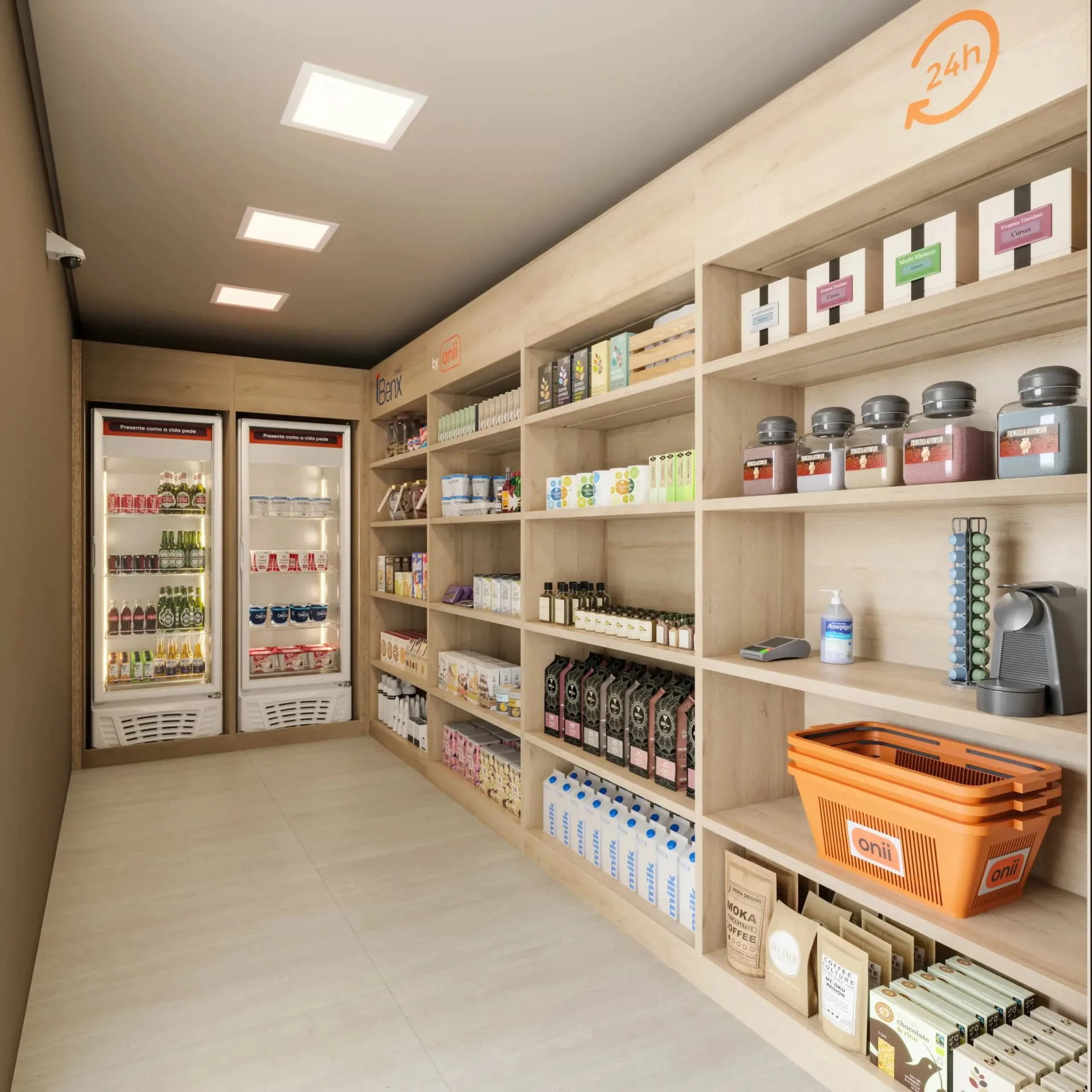 LED Vila Madalena, mini market, curadoria iApartamentos, Vila Madalena