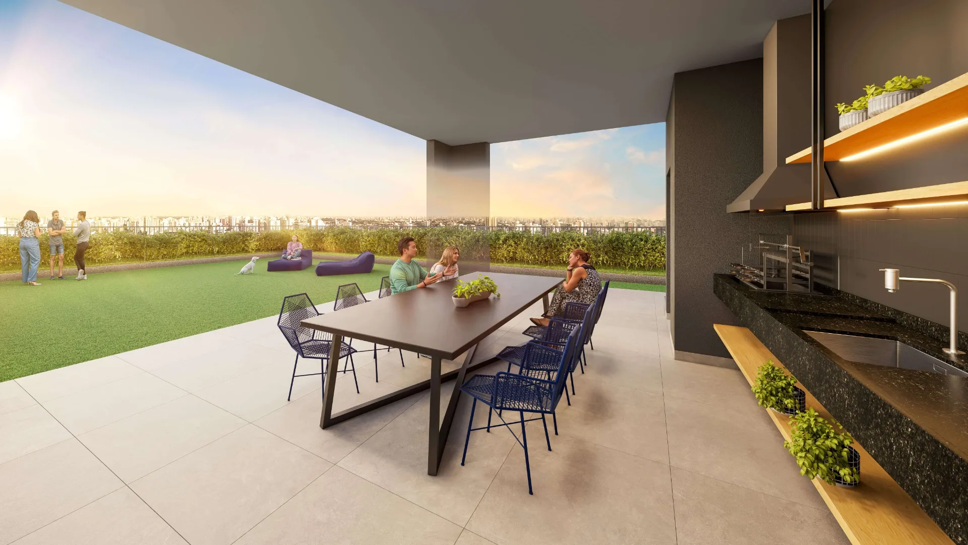 Living Full Paulista, sky lounge e grill no rooftop, curadoria iApartamentos, Aclimação