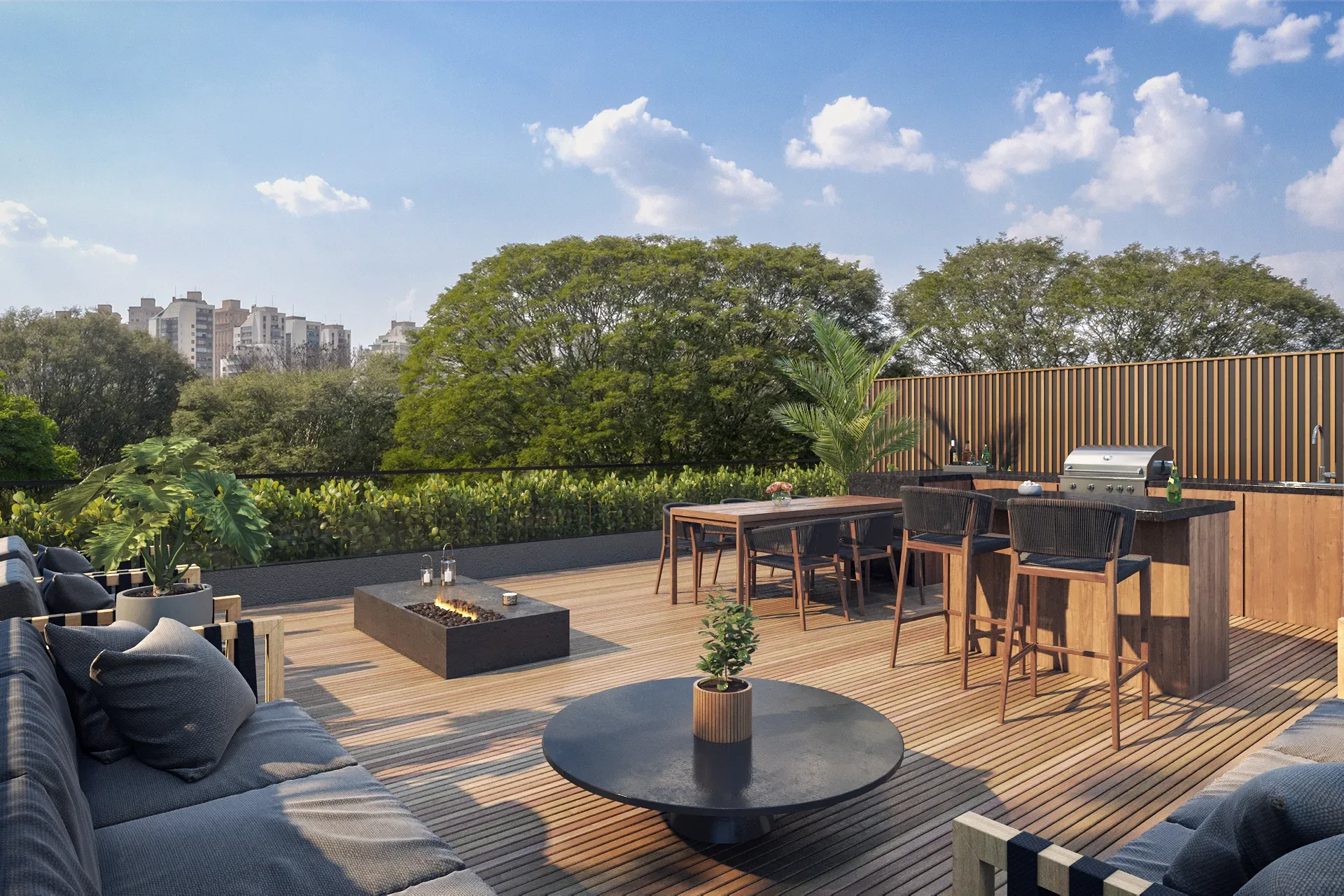 Milano I Alto de Pinheiros, rooftop da casa A com área gourmet, curadoria iApartamentos, Alto de Pinheiros