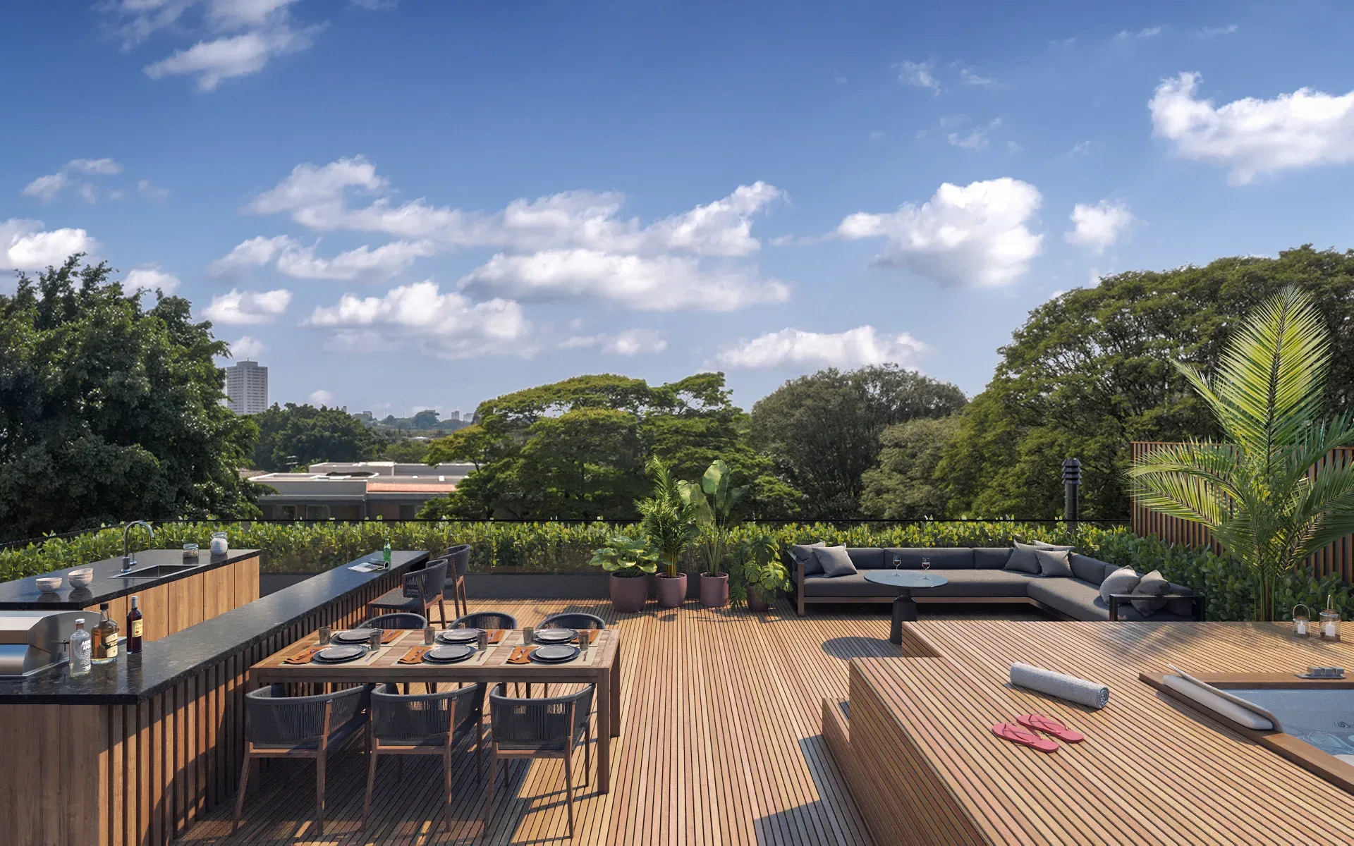 Milano I Alto de Pinheiros, rooftop da casa B com deck, curadoria iApartamentos, Alto de Pinheiros
