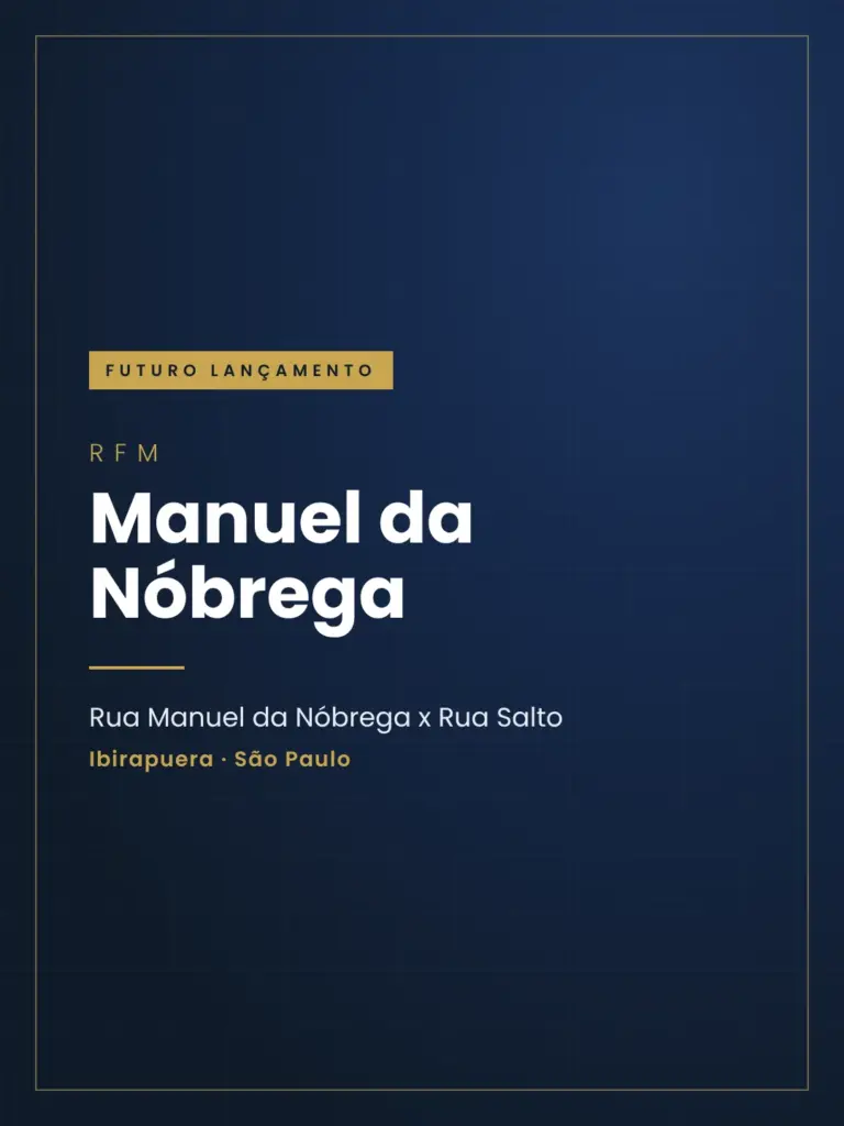 Rfm Manuel Da Nóbrega, Card Vertical De Futuro Lançamento Com Endereço, Curadoria Iapartamentos, Ibirapuera
