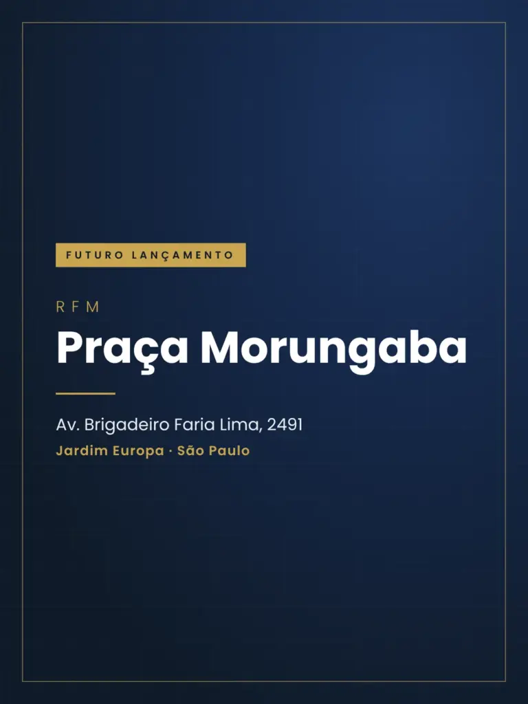 Rfm Praça Morungaba, Card Vertical De Futuro Lançamento Com Endereço, Curadoria Iapartamentos, Jardim Europa
