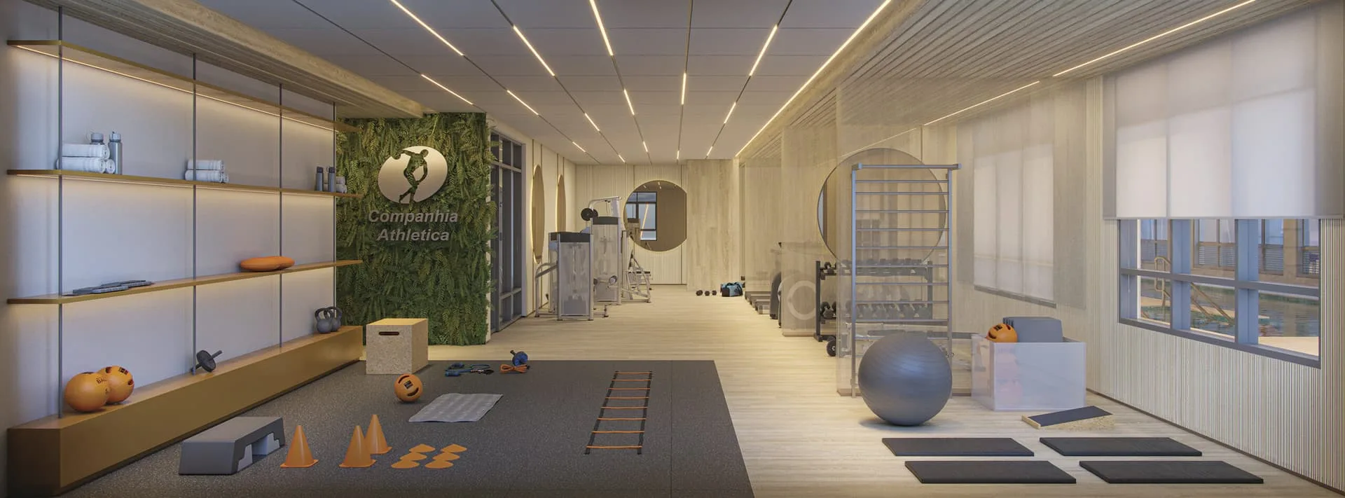 Signature by Ott, fitness de musculação, curadoria iApartamentos, Aclimação