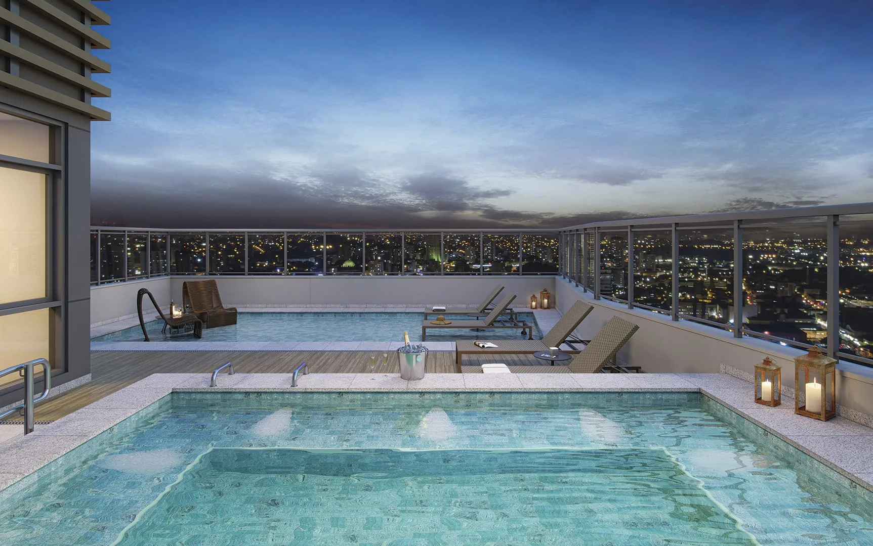 Signature by Ott, sky lounge com piscina no rooftop, curadoria iApartamentos, Aclimação