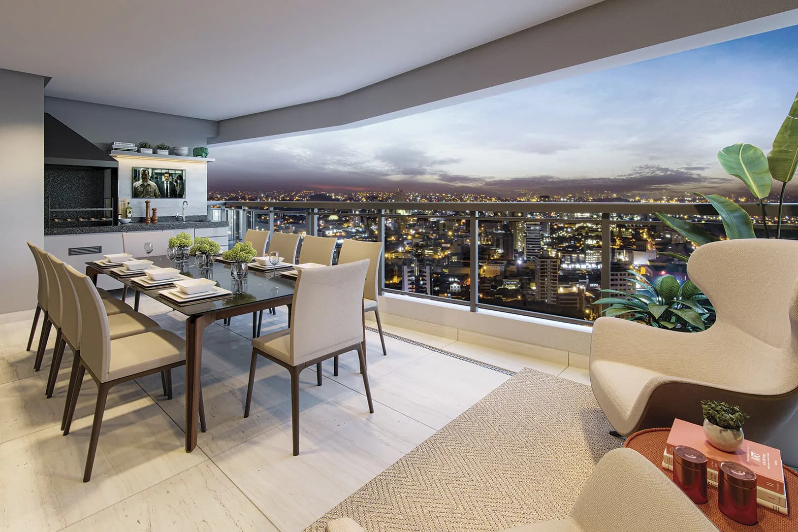Signature by Ott, terraço do apartamento de 144 m², curadoria iApartamentos, Aclimação