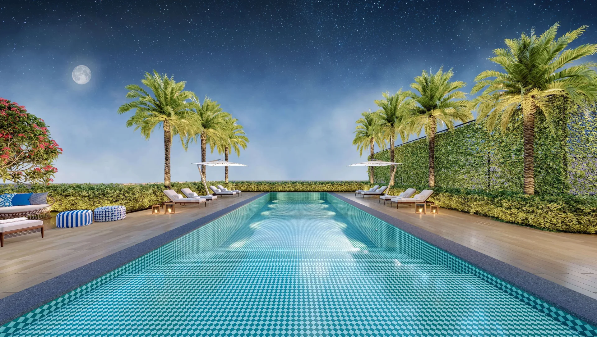 The Residence Brooklin By Living, piscina à noite, curadoria iApartamentos, Brooklin