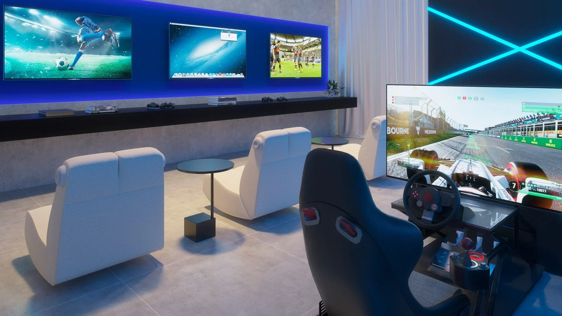 Trinity Vila Clementino Home, espaço gamer, curadoria iApartamentos, Vila Clementino