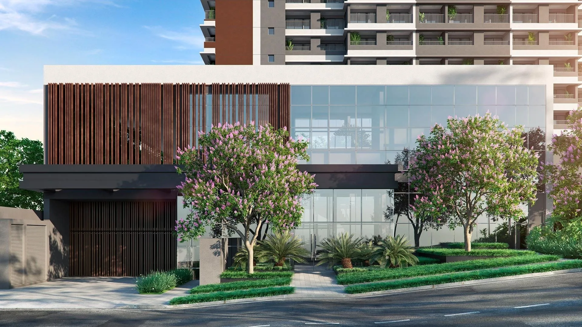 Trinity Vila Clementino Home, portaria com jardim, curadoria iApartamentos, Vila Clementino