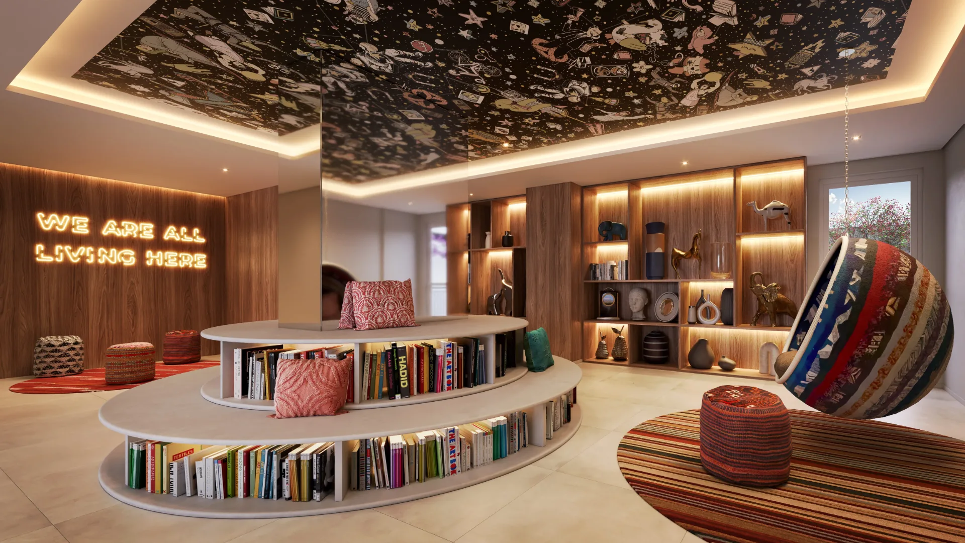 Vinte Cinco Horas By Living, lobby, curadoria iApartamentos, Vila Clementino