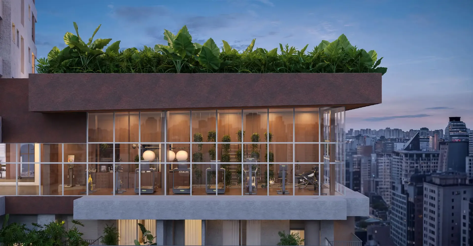 Virtuo Itaim, vista aérea do 20º pavimento com academia e piscina, curadoria iApartamentos, Itaim Bibi